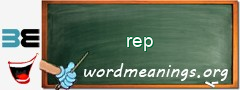 WordMeaning blackboard for rep